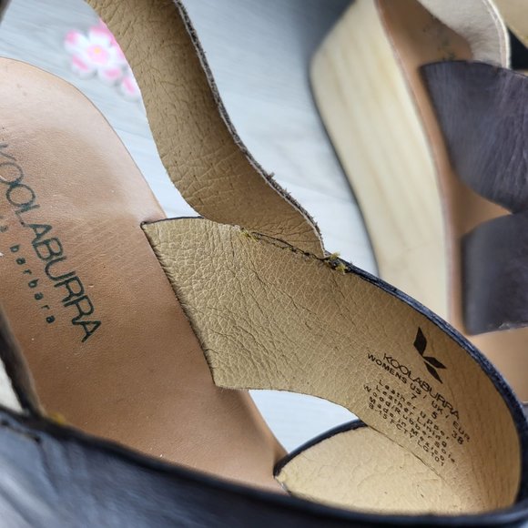 Koolaburra by UGG Wooden Sole Platform Sandals - Picture 5 of 6